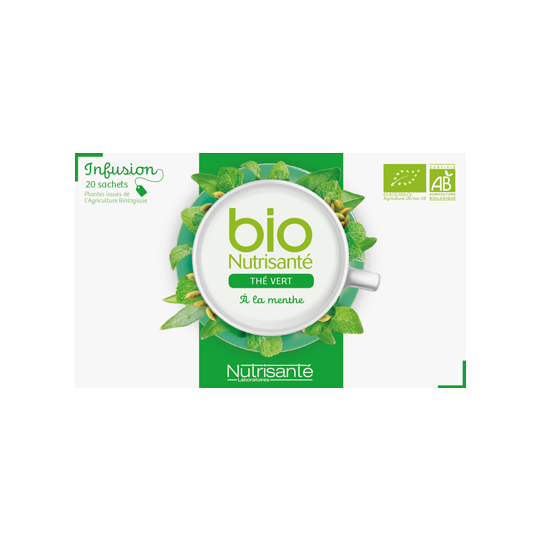 Infusion Bio Thé Vert à la Menthe - 20 sachets