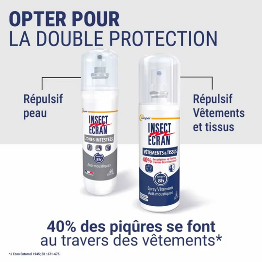 Insect Ecran Vêtements Spray anti-moustiques tissus et vêtements 100 ml