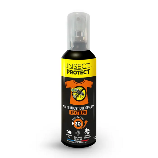 Insect Protect Anti-Moustiques Spray Textiles 100 ml – Protection des vêtements contre les moustiques