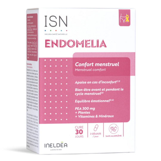 ISN Ineldea Endomelia 60 gélules – Confort menstruel, syndrome prémenstruel et bien-être féminin