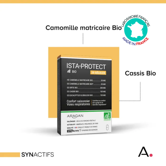 IstaProtect Bio Aragan 20 gélules – Confort respiratoire, gorge et défenses naturelles