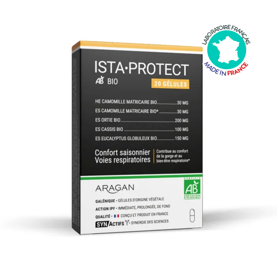 IstaProtect Bio Aragan 20 gélules – Confort respiratoire, gorge et défenses naturelles