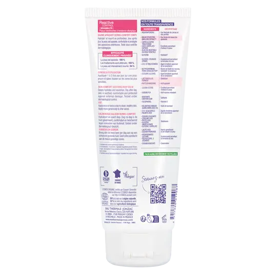 Jonzac Eau thermale Reactive Control Baume apaisant dermo-confort corps 200 mL
