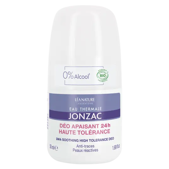 Jonzac Eau thermale Déodorant non parfumé 24h Bio Sans alcool 50 mL
