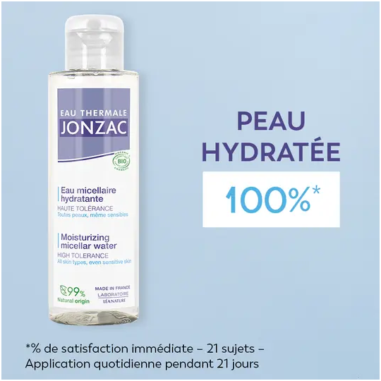 Jonzac Eau thermale Eau micellaire hydratante Bio 100 mL