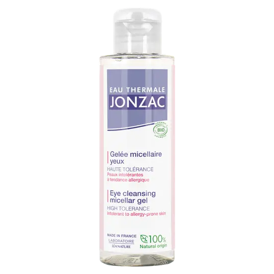 Jonzac Eau thermale Reactive Control Gelée micellaire yeux Bio et Vegan 100 mL