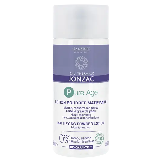 Jonzac Eau thermale Jonzac Pure Age Lotion Poudrée Matifiante Bio 150 mL