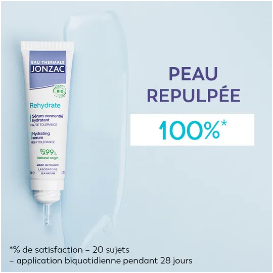 Jonzac Eau thermale Rehydrate Sérum concentré hydratant Bio 30 mL