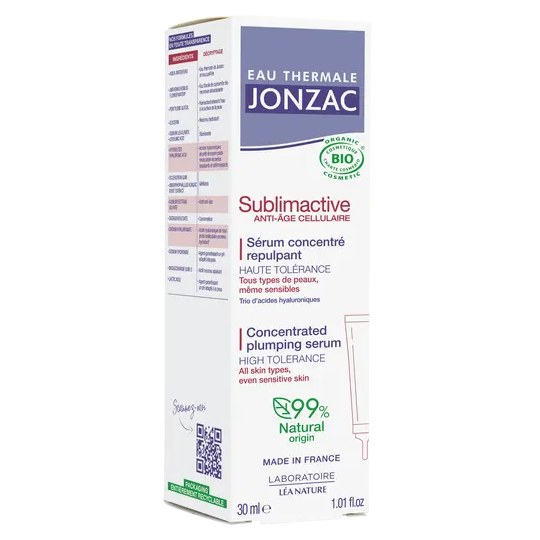 Jonzac Eau thermale Sublimactive Sérum concentré repulpant anti-âge cellulaire 30 mL