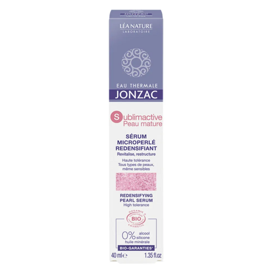 Jonzac Eau thermale Sublimactive Peau mature sérum Microperlé Bio 40 mL