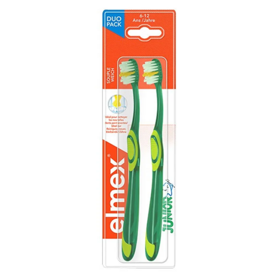 Elmex Brosses à dents Junior 6 - 12 ans lot de 2