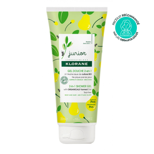 JUNIOR - Gel Douche à l'Avoine Bio - Poire - 200 ml