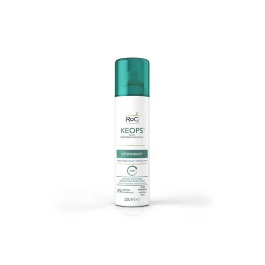 Roc Keops déodorant spray fraîcheur 48h 100 ml – spray anti-transpirant sans parfum