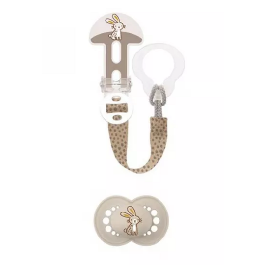 Kit Sucette + Attache-Sucette +18 mois - 2 pièces