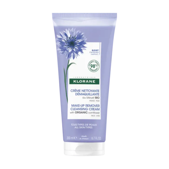 Klorane Crème Nettoyante Démaquillante au Bleuet BIO 200 ml