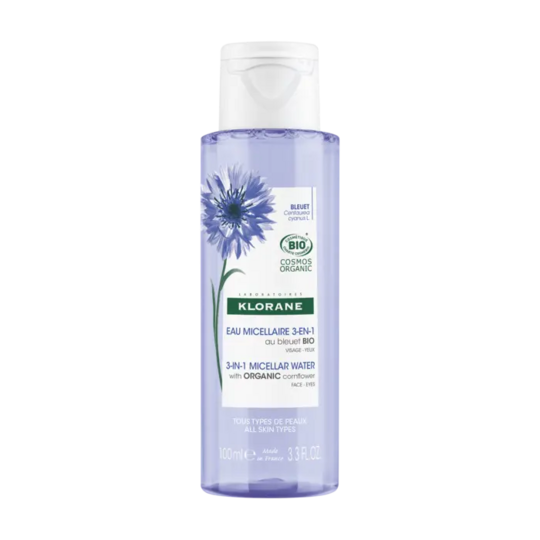 Klorane Eau Micellaire 3en1 au Bleuet Bio 100 ml