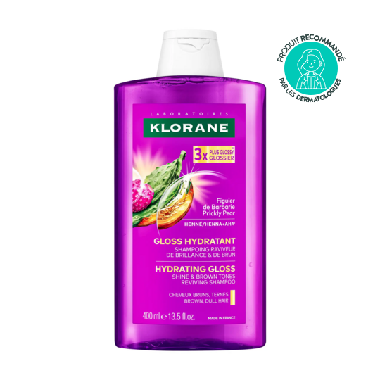 Klorane Gloss shampooing figuier de barbarie fl 400 ml – soin lavant brillance
