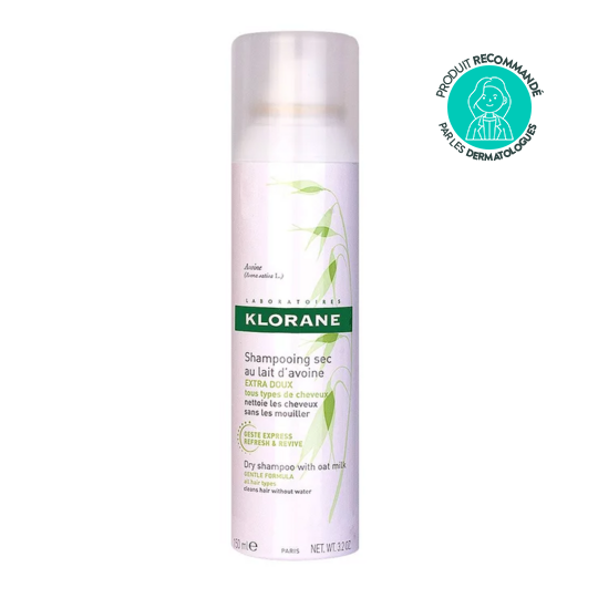 Klorane Shampooing sec à l’avoine 150 ml – shampooing sec cheveux