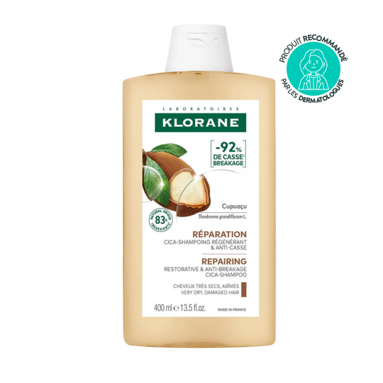 Klorane Cupuaçu Cica-Shampooing Régénérant & Anti-Casse Bio 400 ml cheveux très secs réparateur