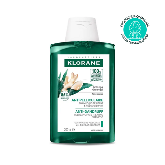 Klorane Shampooing Traitant Galanga 200 ml pellicules rééquilibrant naturel