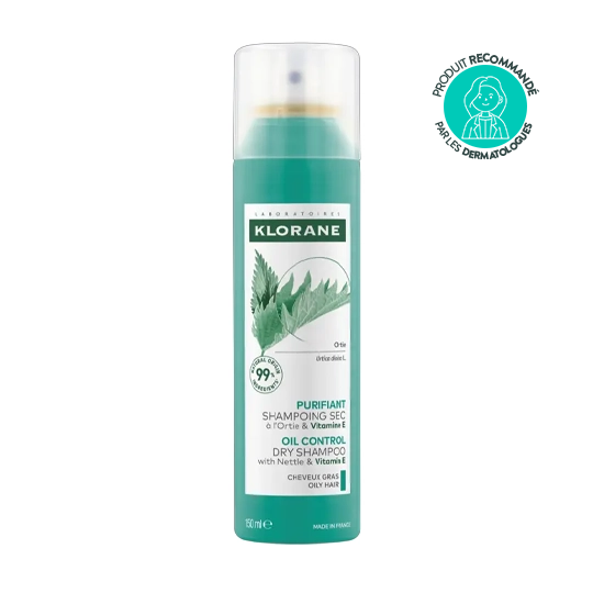 Klorane Shampooing Sec Purifiant à l’Ortie 150 ml cheveux gras séborégulateur