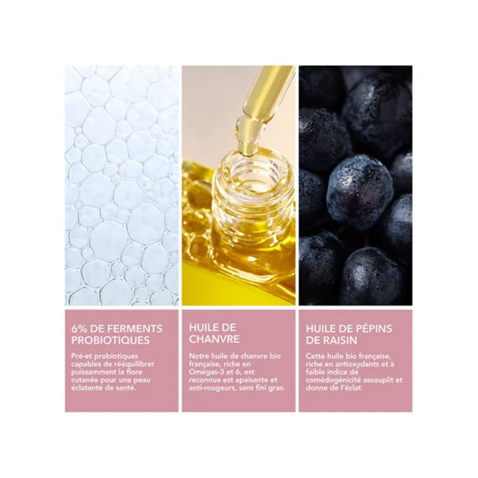 Krème Huile SOS apaisante et équilibrante visage Bio 30 ml — soin anti-rougeurs rééquilibrant