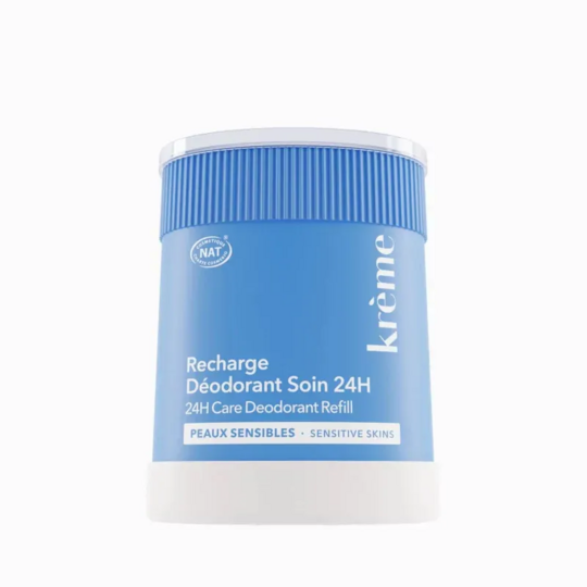 Krème Recharge déodorant soin 24h 50 g – recharge déodorant naturel peaux sensibles