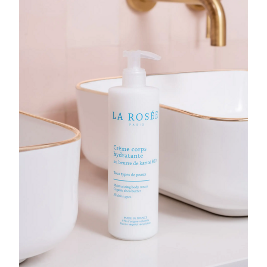 La Rosée Crème corps hydratante grand format 400ml