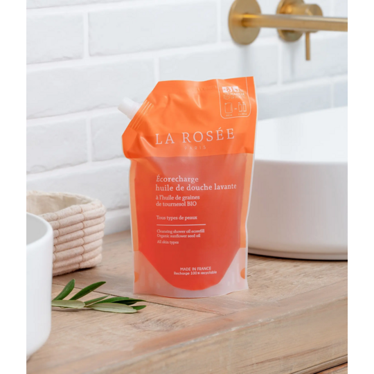 La Rosée Ecorecharge Huile de douche lavante 800ml
