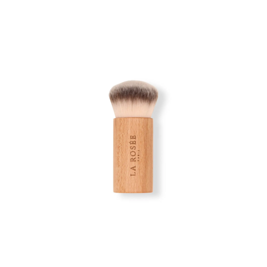La Rosée pinceau teint poudre compacte — pinceau maquillage végan en bois de hêtre