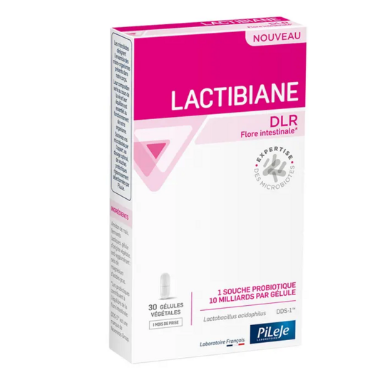 Pileje Lactibiane DLR Flore Intestinale 30 gélules – Probiotique L. acidophilus DDS-1