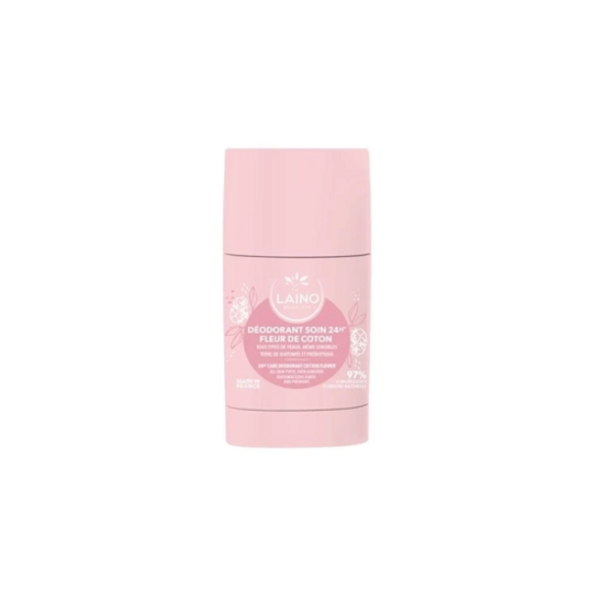Laino Déodorant soin 24h fleur de coton 60 g – déodorant solide naturel