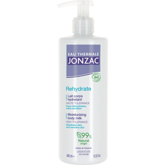 Jonzac Lait Corps Réhydratant Bio 400 ml – Hydratation des peaux sensibles