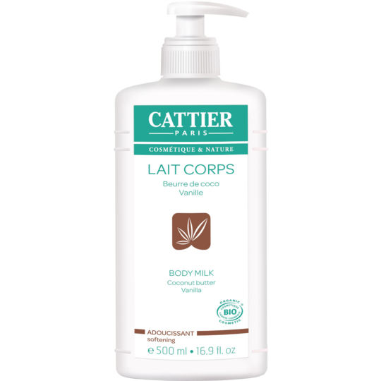 Lait Corps Adoucissant Beurre de Coco Vanille Bio - 500 ml