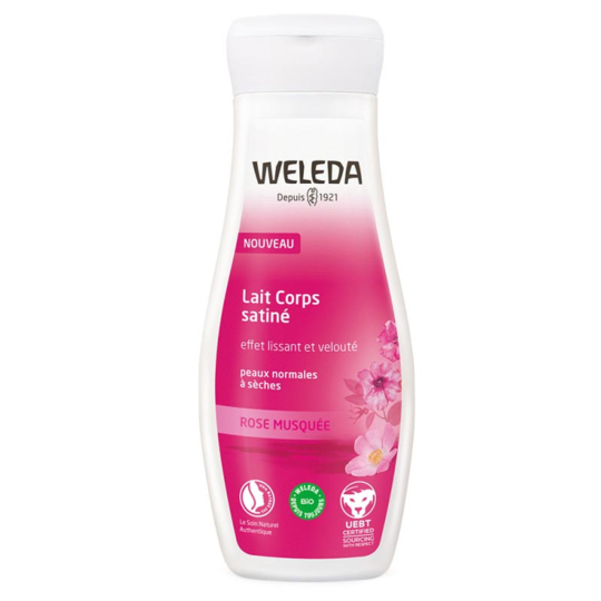 Lait Corps Satiné à la Rose Musquée Bio - 200 ml