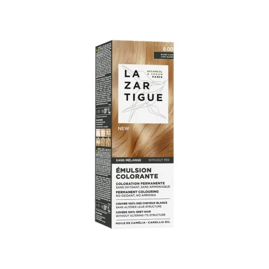 Lazartigue Émulsion colorante 8.00 blond clair — coloration permanente naturelle