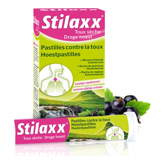 Lehning Stilaxx Pastilles – toux sèche et irritations de la gorge, 28 pastilles