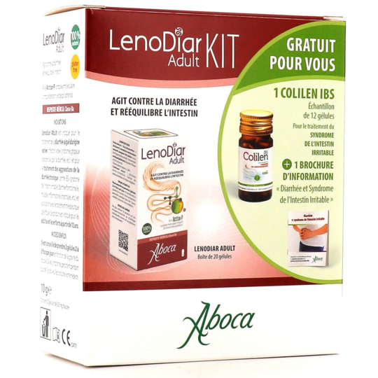 LENODIAR KIT ADULT - 20 gélules+ 1 échantillon COLILEN IBS offert