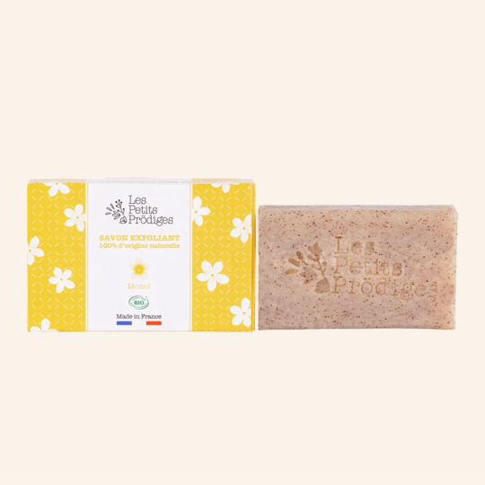 Les Petits Prodiges Savon exfoliant à la poudre de noyaux d'abricot 100 g