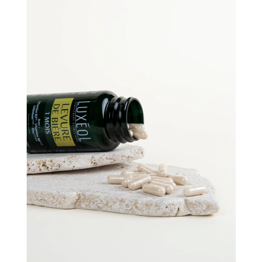 Luxéol levure de bière 90 gélules – Fortification des cheveux, peau et ongles
