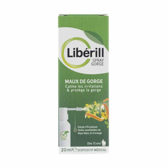 Pierre Fabre Libérill spray gorge 20 ml – spray maux de gorge soulagement