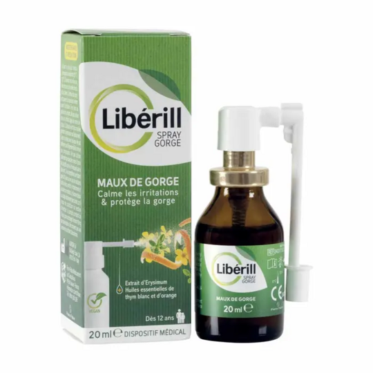 Pierre Fabre Libérill spray gorge 20 ml – spray maux de gorge soulagement