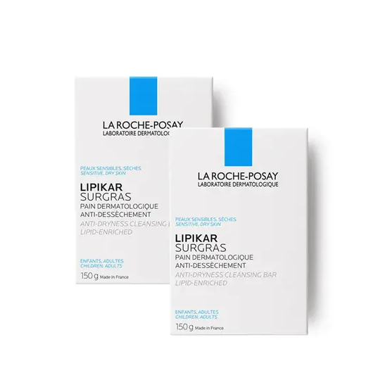 La Roche-Posay Lipikar Surgras Pain Anti-Dessèchement Lot de 2 x 150 g