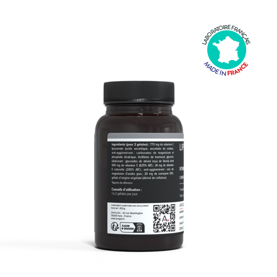 Liposo-C Actifs Aragan 40 gélules – Vitamine C liposomale, immunité et énergie