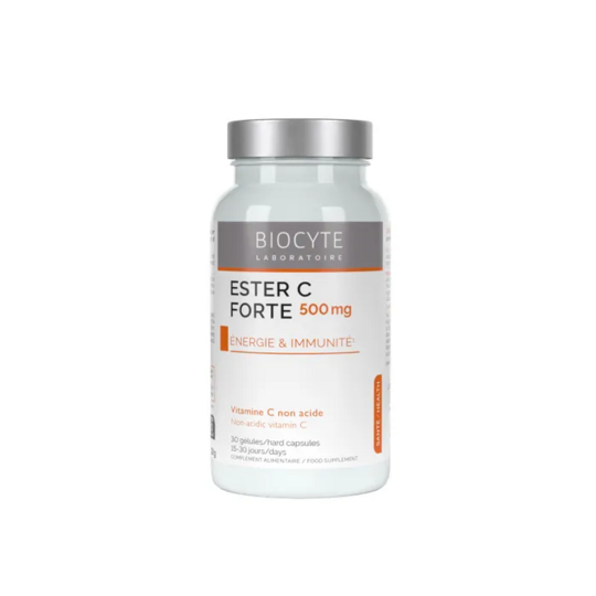 Biocyte Longevity Ester-C Forte - Énergie et système immunitaire 30 gélules