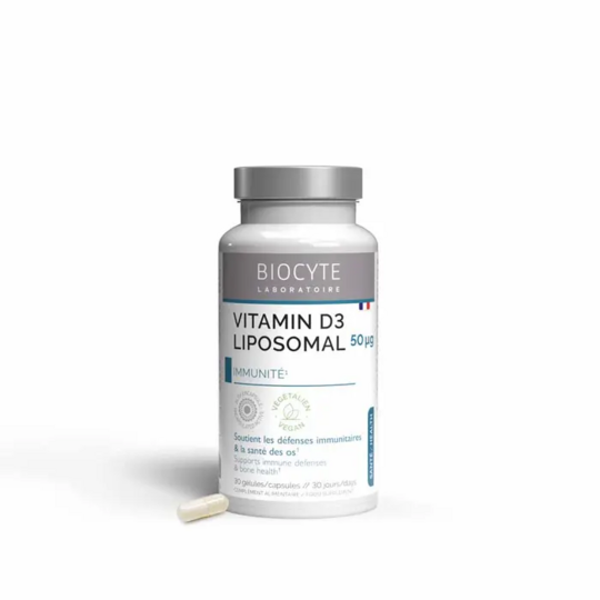 Biocyte Vitamin D Liposomal - Santé des os et immunité 30 gélules