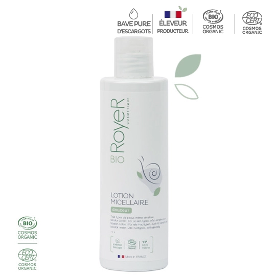 Royer Cosmétique Lotion Micellaire la bave d'escargot BIO 200 ml