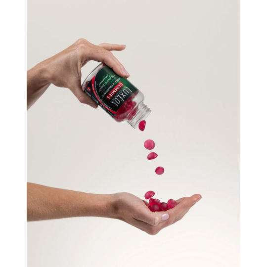 Luxéol gummies force et croissance 60 gommes – Cheveux plus forts, pousse stimulée, formule gourmande