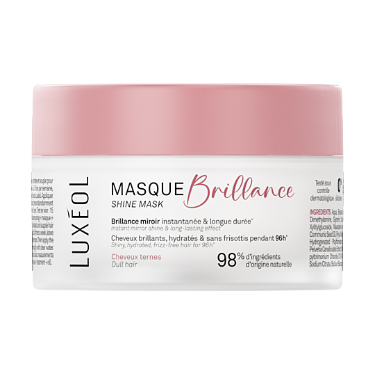Luxéol Masque Brillance 200 ml – Masque capillaire cheveux brillants et nourris