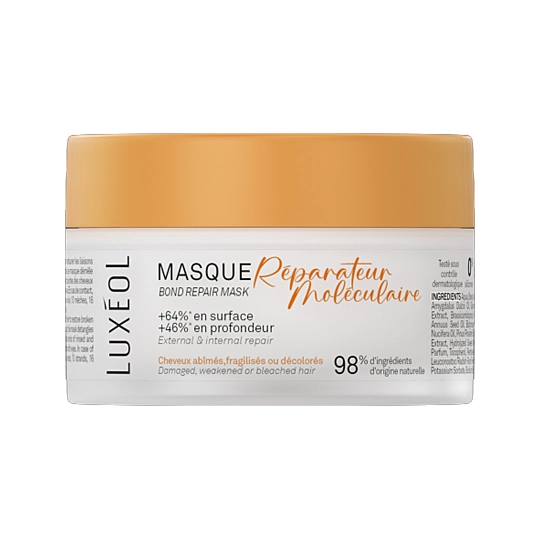 Luxéol Masque Réparateur Moléculaire – Réparation capillaire profonde & douceur 200 ml